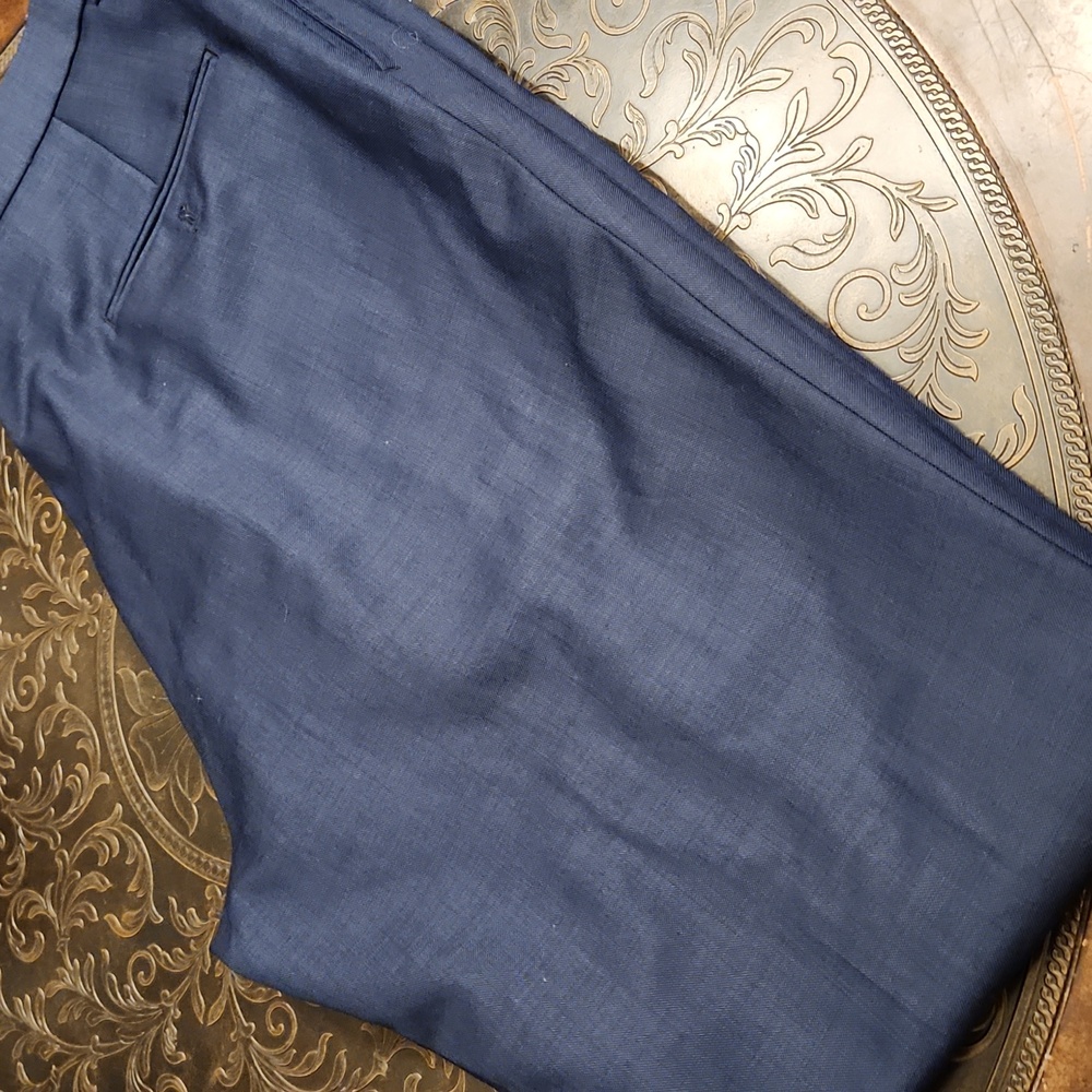 Men's Navy Suit Pants